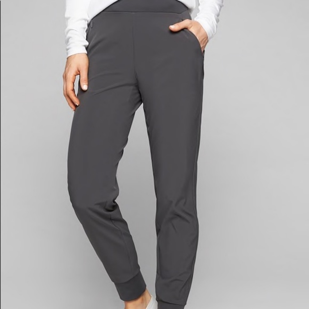Athleta Soho Unlined Joggers Cast Iron Gray Size 6